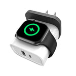 XL-16 3合1 20W USB + Type-C 多功能充電器，支援 Apple Watch 無線充電功能，插頭：美規插頭