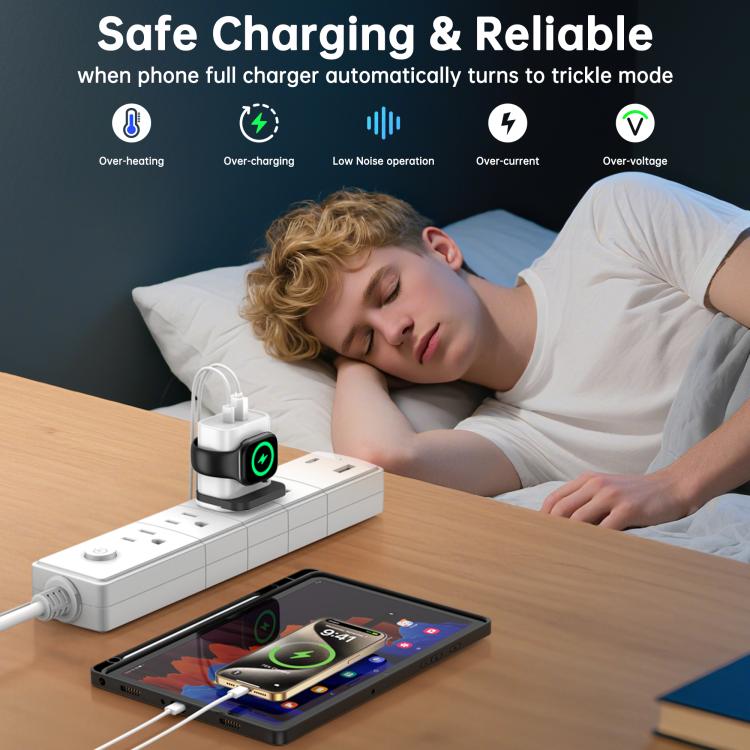 XL-16 3合1 20W USB + Type-C 多功能充電器，支援 Apple Watch 無線充電功能，插頭：美規插頭