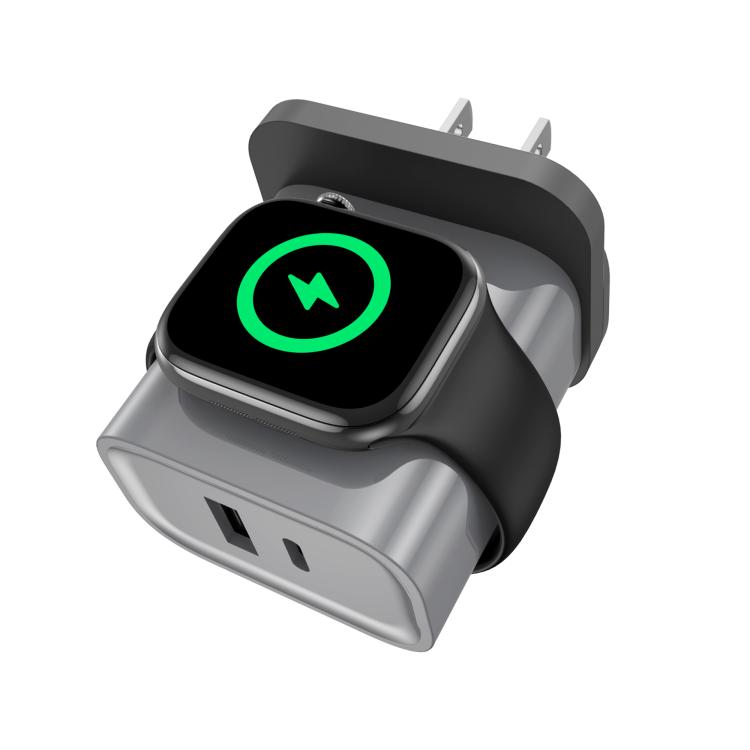 XL-16 3合1 20W USB + Type-C 多功能充電器，支援 Apple Watch 無線充電功能，插頭：美規插頭