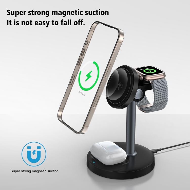 Q11 20W 3 in 1 Multifunctional Magnetic Wireless Charger