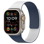 xDfind 拼色荔枝紋磁性矽膠錶帶，適用 Apple Watch 42 / 44 / 45 / 46 / 49mm，適用 Apple Watch 38 / 40 / 41 / S11 42mm