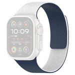 xDfind 拼色荔枝紋磁性矽膠錶帶，適用 Apple Watch 42 / 44 / 45 / 46 / 49mm，適用 Apple Watch 38 / 40 / 41 / S11 42mm