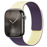 xDfind 拼色荔枝紋磁性矽膠錶帶，適用 Apple Watch 42 / 44 / 45 / 46 / 49mm，適用 Apple Watch 38 / 40 / 41 / S11 42mm
