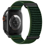 xDfind 兩段式山形圖案尼龍錶帶，適用於 Apple Watch 42 / 44 / 45 / 46 / 49mm，適用於 Apple Watch 38 / 40 / 41 / S11 42mm