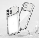 波浪扭曲星鑽防震電鍍 TPU 手機殼，適用於 iPhone 17 Pro Max、iPhone 17 Pro、iPhone 17、iPhone 16 Pro Max、iPhone 16 Pro、iPhone 16