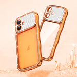 波浪扭曲星鑽防震電鍍 TPU 手機殼，適用於 iPhone 17 Pro Max、iPhone 17 Pro、iPhone 17、iPhone 16 Pro Max、iPhone 16 Pro、iPhone 16