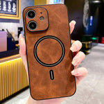 羊皮仿皮磁吸手機殼，適用於 iPhone 14 Pro Max、iPhone 13 Pro Max、iPhone 13 Pro、iPhone 13、iPhone 12、iPhone 12 Pro Max、iPhone 12 Pro、iPhone 11 Pro Max