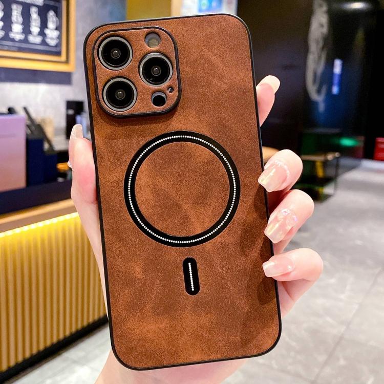 羊皮仿皮磁吸手機殼，適用於 iPhone 14 Pro Max、iPhone 13 Pro Max、iPhone 13 Pro、iPhone 13、iPhone 12、iPhone 12 Pro Max、iPhone 12 Pro、iPhone 11 Pro Max
