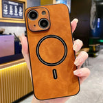 羊皮仿皮磁吸手機殼，適用於 iPhone 14 Pro Max、iPhone 13 Pro Max、iPhone 13 Pro、iPhone 13、iPhone 12、iPhone 12 Pro Max、iPhone 12 Pro、iPhone 11 Pro Max