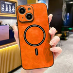羊皮仿皮磁吸手機殼，適用於 iPhone 14 Pro Max、iPhone 13 Pro Max、iPhone 13 Pro、iPhone 13、iPhone 12、iPhone 12 Pro Max、iPhone 12 Pro、iPhone 11 Pro Max