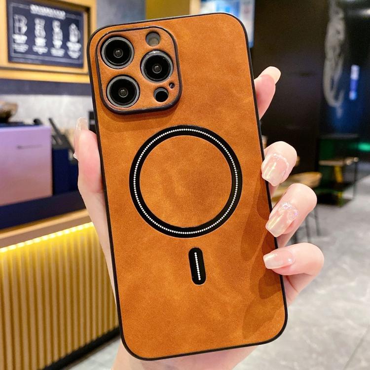 羊皮仿皮磁吸手機殼，適用於 iPhone 14 Pro Max、iPhone 13 Pro Max、iPhone 13 Pro、iPhone 13、iPhone 12、iPhone 12 Pro Max、iPhone 12 Pro、iPhone 11 Pro Max