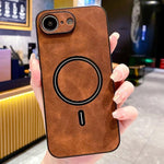 羊皮仿皮磁吸手機殼，適用於 iPhone 17e / 16e、iPhone 17 Pro Max、iPhone 17 Pro、iPhone 17、iPhone Air、iPhone 16 Pro Max、iPhone 16 Pro、iPhone 16 Plus