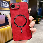 羊皮仿皮磁吸手機殼，適用於 iPhone 17e / 16e、iPhone 17 Pro Max、iPhone 17 Pro、iPhone 17、iPhone Air、iPhone 16 Pro Max、iPhone 16 Pro、iPhone 16 Plus