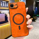 羊皮仿皮磁吸手機殼，適用於 iPhone 17e / 16e、iPhone 17 Pro Max、iPhone 17 Pro、iPhone 17、iPhone Air、iPhone 16 Pro Max、iPhone 16 Pro、iPhone 16 Plus