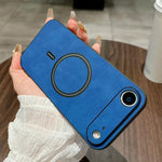 羊皮仿皮磁吸手機殼，適用於 iPhone 17e / 16e、iPhone 17 Pro Max、iPhone 17 Pro、iPhone 17、iPhone Air、iPhone 16 Pro Max、iPhone 16 Pro、iPhone 16 Plus