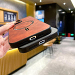 羊皮仿皮磁吸手機殼，適用於 iPhone 14 Pro Max、iPhone 13 Pro Max、iPhone 13 Pro、iPhone 13、iPhone 12、iPhone 12 Pro Max、iPhone 12 Pro、iPhone 11 Pro Max