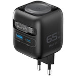 Havit UC252 65W 三合一 GaN 旅行充電器，附Type-C伸縮線，UC252(歐規插頭)，UC252(美規插頭)