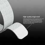 For Amazfit Helio Strap xDfind Covered Nylon Loop Band, 280mm Wristband, 420mm Arm Strap