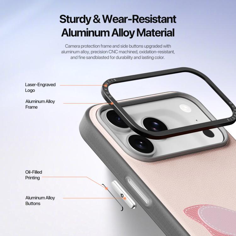 DUX DUCIS LUVY 系列帶指環扣手機殼，適用於 iPhone 17 Pro Max、iPhone 17 Pro、iPhone 17