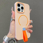親膚磁吸TPU手機殼附矽膠帶，適用於iPhone 13、iPhone 12 / 12 Pro、iPhone 12 Pro Max、iPhone 11 Pro Max、iPhone 11、iPhone 11 Pro
