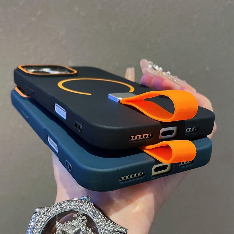 親膚磁吸TPU手機殼附矽膠帶，適用於iPhone 13、iPhone 12 / 12 Pro、iPhone 12 Pro Max、iPhone 11 Pro Max、iPhone 11、iPhone 11 Pro