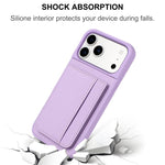荔枝紋磁吸卡包手機殼，適用於 iPhone 17 Pro Max、iPhone 17 Pro