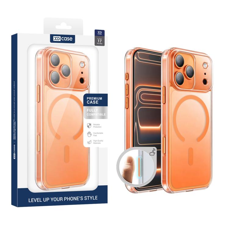 XDcase 霧面透明磁吸防震手機殼，適用於 iPhone 17 Pro Max、iPhone 17 Pro、iPhone 17