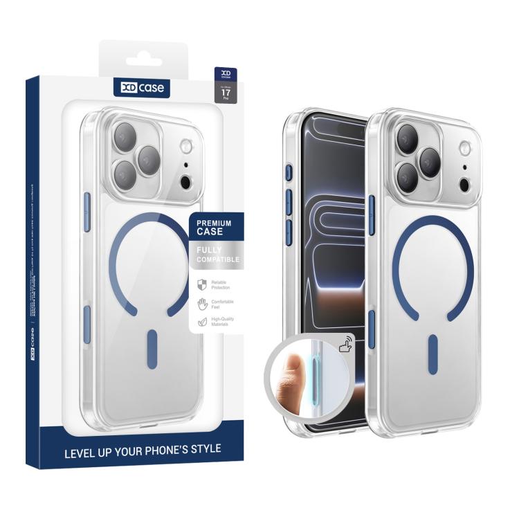 XDcase 霧面透明磁吸防震手機殼，適用於 iPhone 17 Pro Max、iPhone 17 Pro、iPhone 17