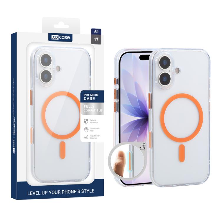 XDcase 霧面透明磁吸防震手機殼，適用於 iPhone 17 Pro Max、iPhone 17 Pro、iPhone 17