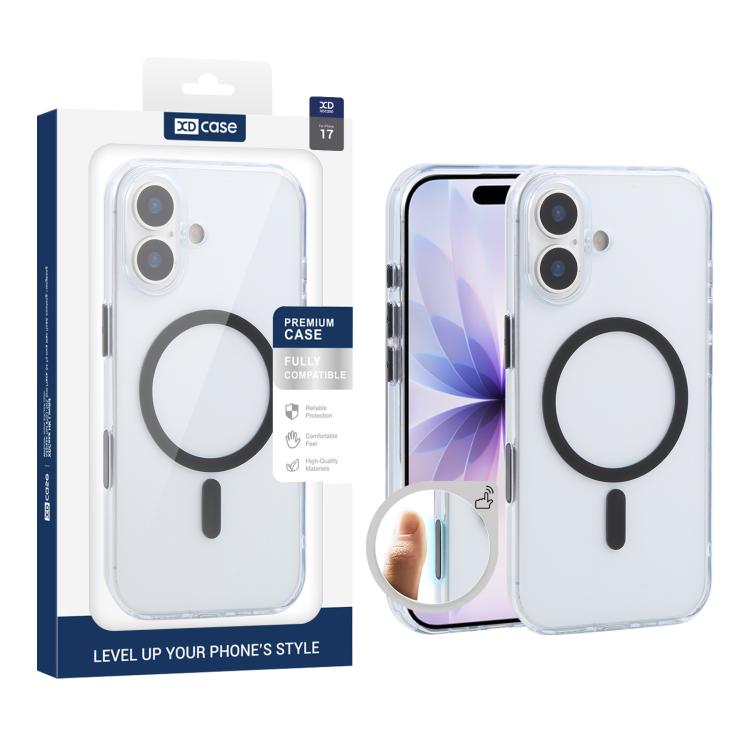XDcase 霧面透明磁吸防震手機殼，適用於 iPhone 17 Pro Max、iPhone 17 Pro、iPhone 17