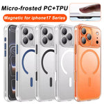 XDcase 霧面透明磁吸防震手機殼，適用於 iPhone 17 Pro Max、iPhone 17 Pro、iPhone 17