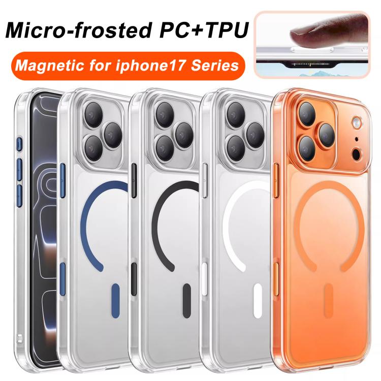 XDcase 霧面透明磁吸防震手機殼，適用於 iPhone 17 Pro Max、iPhone 17 Pro、iPhone 17