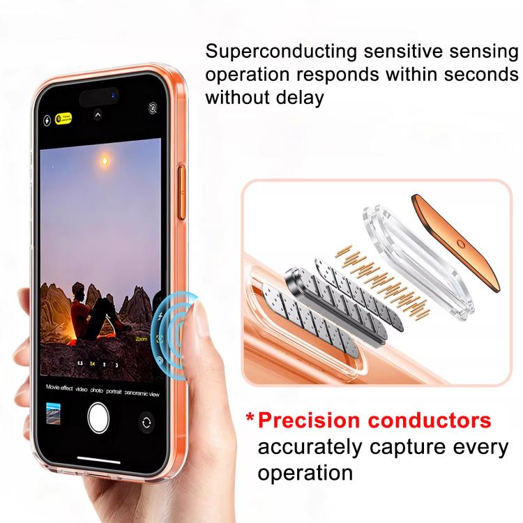 XDcase 霧面透明磁吸防震手機殼，適用於 iPhone 17 Pro Max、iPhone 17 Pro、iPhone 17