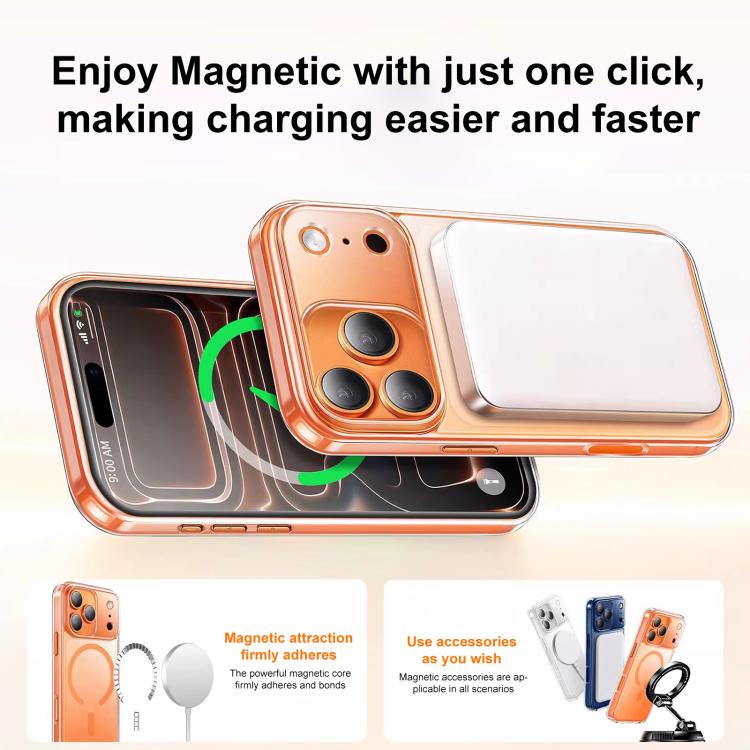 XDcase 霧面透明磁吸防震手機殼，適用於 iPhone 17 Pro Max、iPhone 17 Pro、iPhone 17