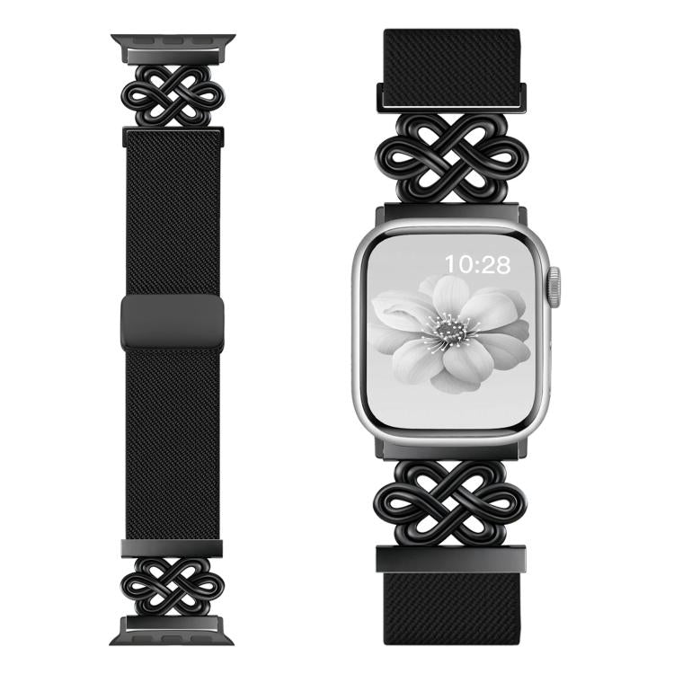 xDfind 中國結尼龍編織磁扣錶帶，適用於 Apple Watch 42 / 44 / 45 / 46 / 49mm，適用於 Apple Watch 38 / 40 / 41 / S11 42mm