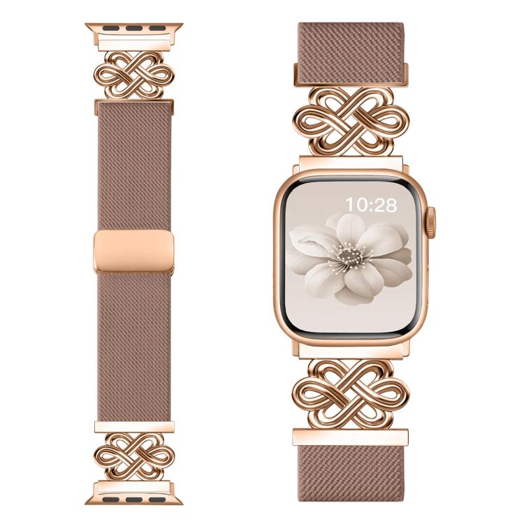 xDfind 中國結尼龍編織磁扣錶帶，適用於 Apple Watch 42 / 44 / 45 / 46 / 49mm，適用於 Apple Watch 38 / 40 / 41 / S11 42mm