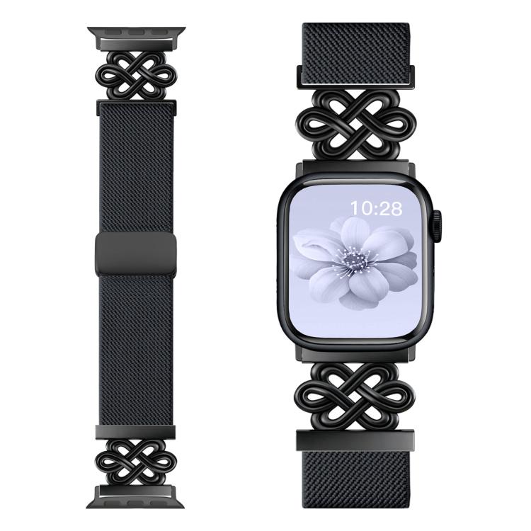 xDfind 中國結尼龍編織磁扣錶帶，適用於 Apple Watch 42 / 44 / 45 / 46 / 49mm，適用於 Apple Watch 38 / 40 / 41 / S11 42mm