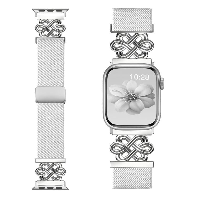 xDfind 中國結尼龍編織磁扣錶帶，適用於 Apple Watch 42 / 44 / 45 / 46 / 49mm，適用於 Apple Watch 38 / 40 / 41 / S11 42mm