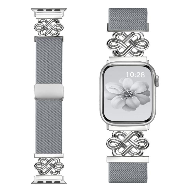 xDfind 中國結尼龍編織磁扣錶帶，適用於 Apple Watch 42 / 44 / 45 / 46 / 49mm，適用於 Apple Watch 38 / 40 / 41 / S11 42mm