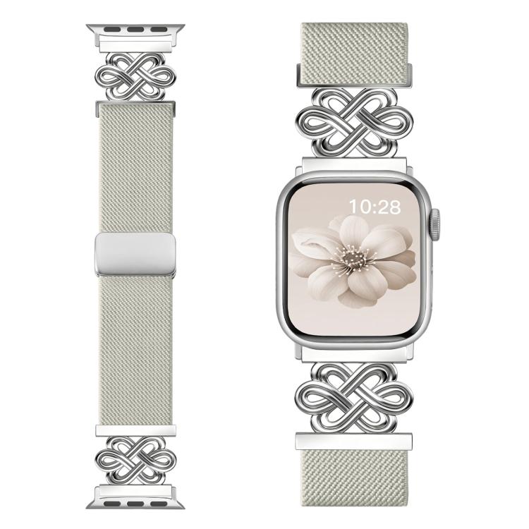xDfind 中國結尼龍編織磁扣錶帶，適用於 Apple Watch 42 / 44 / 45 / 46 / 49mm，適用於 Apple Watch 38 / 40 / 41 / S11 42mm