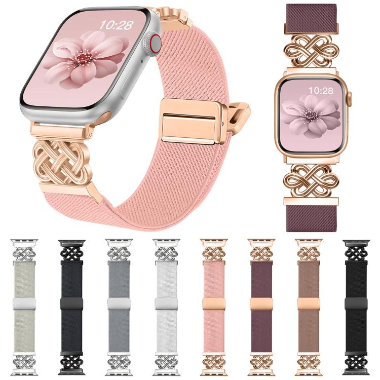 xDfind 中國結尼龍編織磁扣錶帶，適用於 Apple Watch 42 / 44 / 45 / 46 / 49mm，適用於 Apple Watch 38 / 40 / 41 / S11 42mm