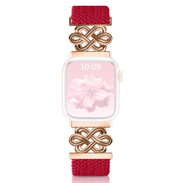 xDfind 中國結尼龍彩虹編織磁扣錶帶，適用於 Apple Watch 42 / 44 / 45 / 46 / 49mm，適用於 Apple Watch 38 / 40 / 41 / S11 42mm