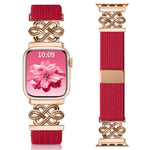 xDfind 中國結尼龍彩虹編織磁扣錶帶，適用於 Apple Watch 42 / 44 / 45 / 46 / 49mm，適用於 Apple Watch 38 / 40 / 41 / S11 42mm