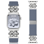 xDfind 中國結尼龍彩虹編織磁扣錶帶，適用於 Apple Watch 42 / 44 / 45 / 46 / 49mm，適用於 Apple Watch 38 / 40 / 41 / S11 42mm