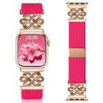 xDfind 中國結尼龍彩虹編織磁扣錶帶，適用於 Apple Watch 42 / 44 / 45 / 46 / 49mm，適用於 Apple Watch 38 / 40 / 41 / S11 42mm