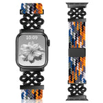 xDfind 中國結尼龍彩虹編織磁扣錶帶，適用於 Apple Watch 42 / 44 / 45 / 46 / 49mm，適用於 Apple Watch 38 / 40 / 41 / S11 42mm