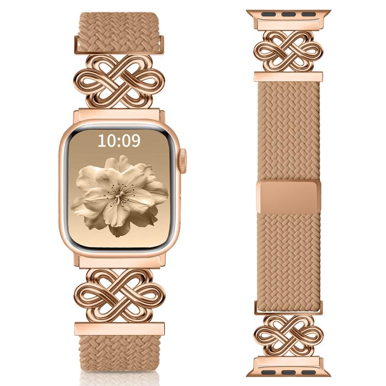 xDfind 中國結尼龍彩虹編織磁扣錶帶，適用於 Apple Watch 42 / 44 / 45 / 46 / 49mm，適用於 Apple Watch 38 / 40 / 41 / S11 42mm