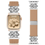 xDfind 中國結尼龍彩虹編織磁扣錶帶，適用於 Apple Watch 42 / 44 / 45 / 46 / 49mm，適用於 Apple Watch 38 / 40 / 41 / S11 42mm