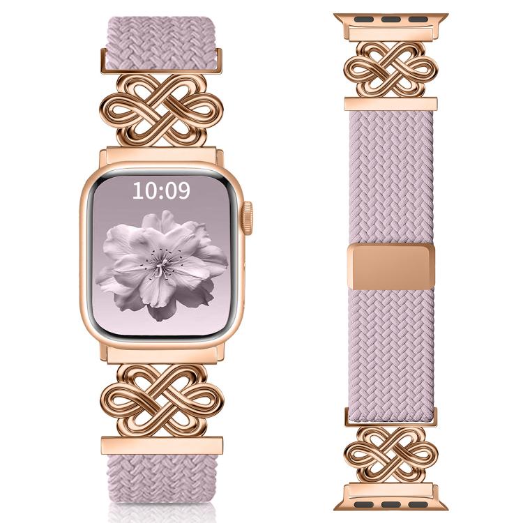 xDfind 中國結尼龍彩虹編織磁扣錶帶，適用於 Apple Watch 42 / 44 / 45 / 46 / 49mm，適用於 Apple Watch 38 / 40 / 41 / S11 42mm