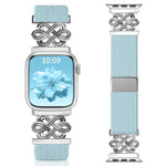 xDfind 中國結尼龍彩虹編織磁扣錶帶，適用於 Apple Watch 42 / 44 / 45 / 46 / 49mm，適用於 Apple Watch 38 / 40 / 41 / S11 42mm